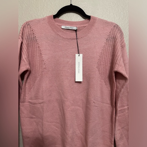 NWT Revolve Stitches & Stripes Rose Blush Pink Sweater. - Picture 7 of 7